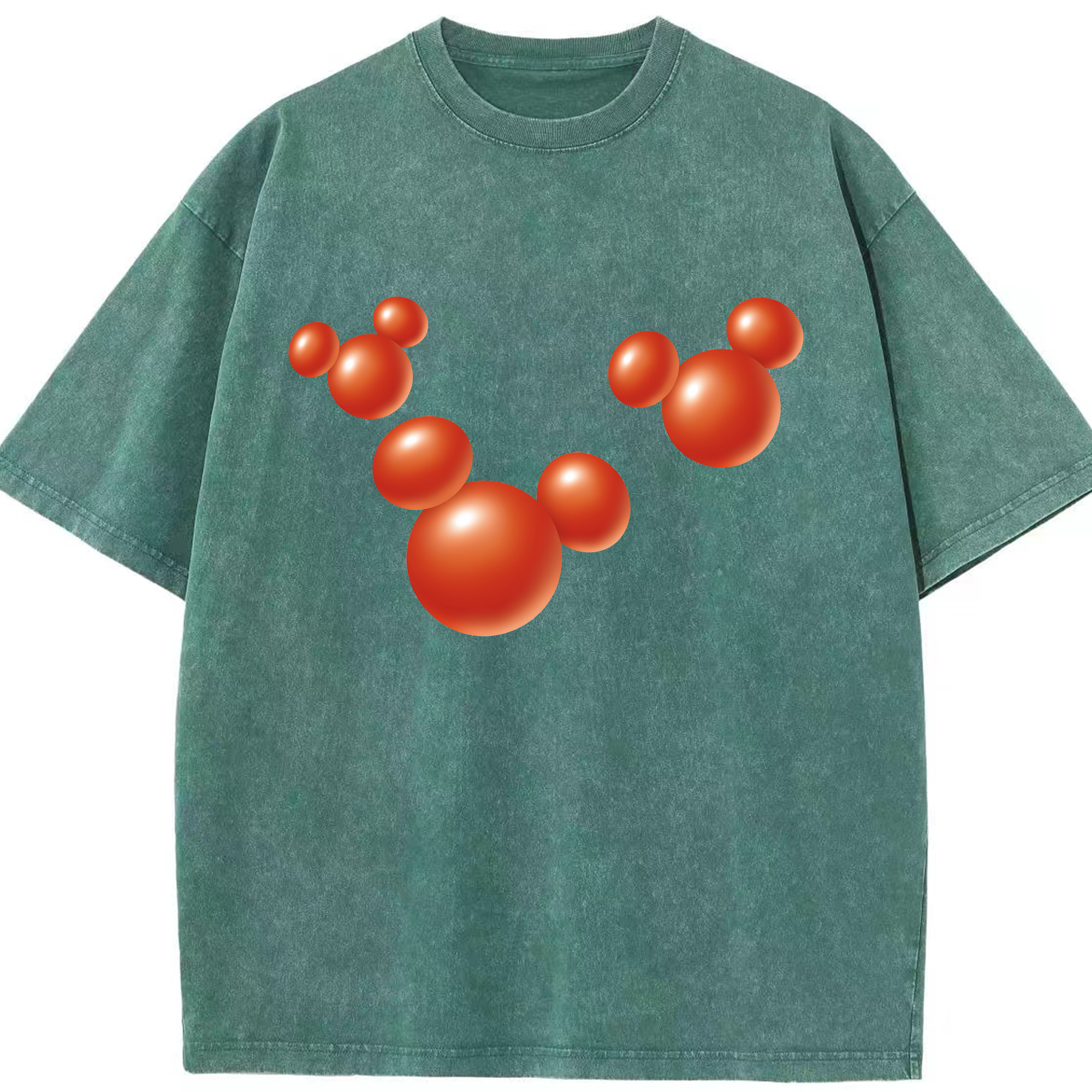 （画像用） ミッキーマウス Mickey Mouse 綿100% ヴィンテージ風 半袖Tシャツ（フロントプリント）